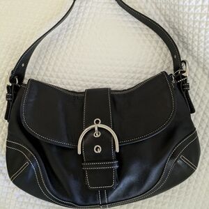Coach Black Soho Leather Bag y2k